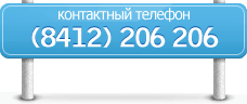 контактный телефон (8412) 206 206